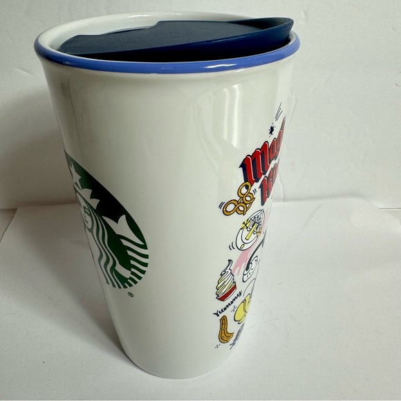 NWT. Disney Starbucks Magic Kingdom Mickey Mouse Starbucks Ceramic Tumbler 12oz - Picture 5 of 13